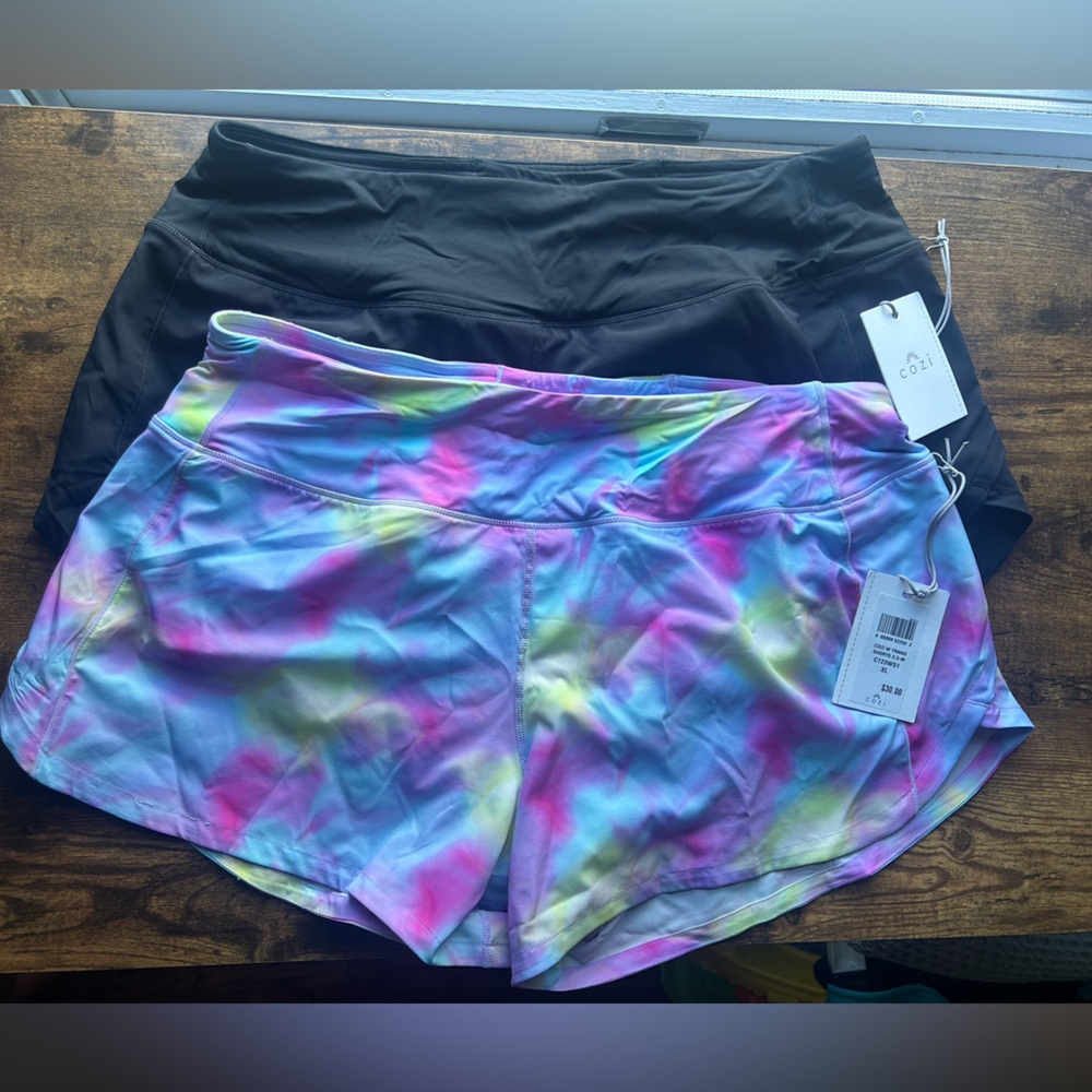 2 Pairs of Cozi Training shorts